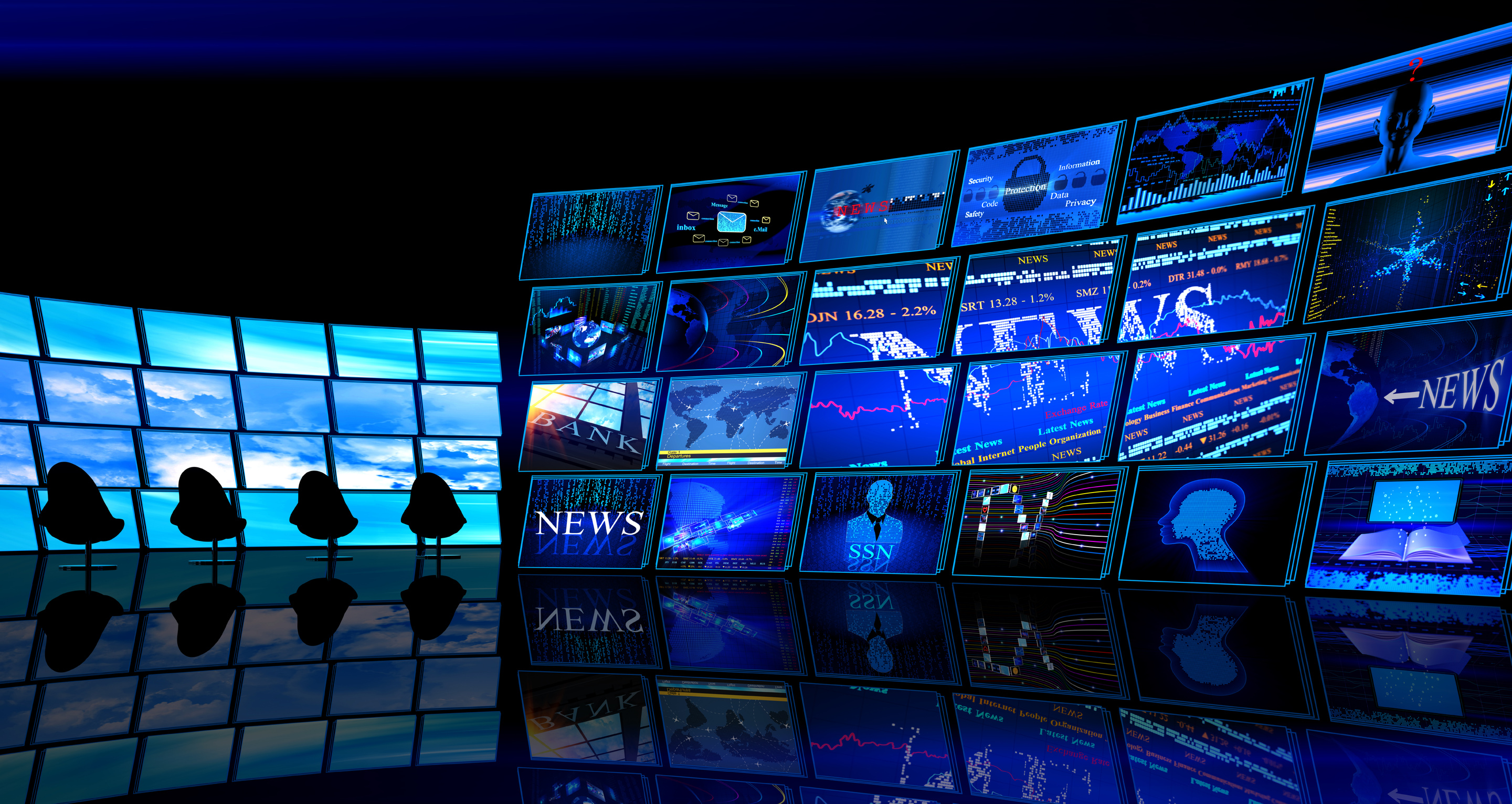 Digital News TV studio room